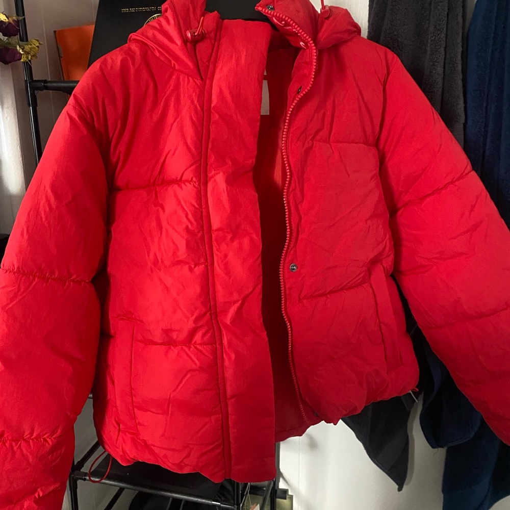 Red Puffer Jacket - Picture 3 of 4